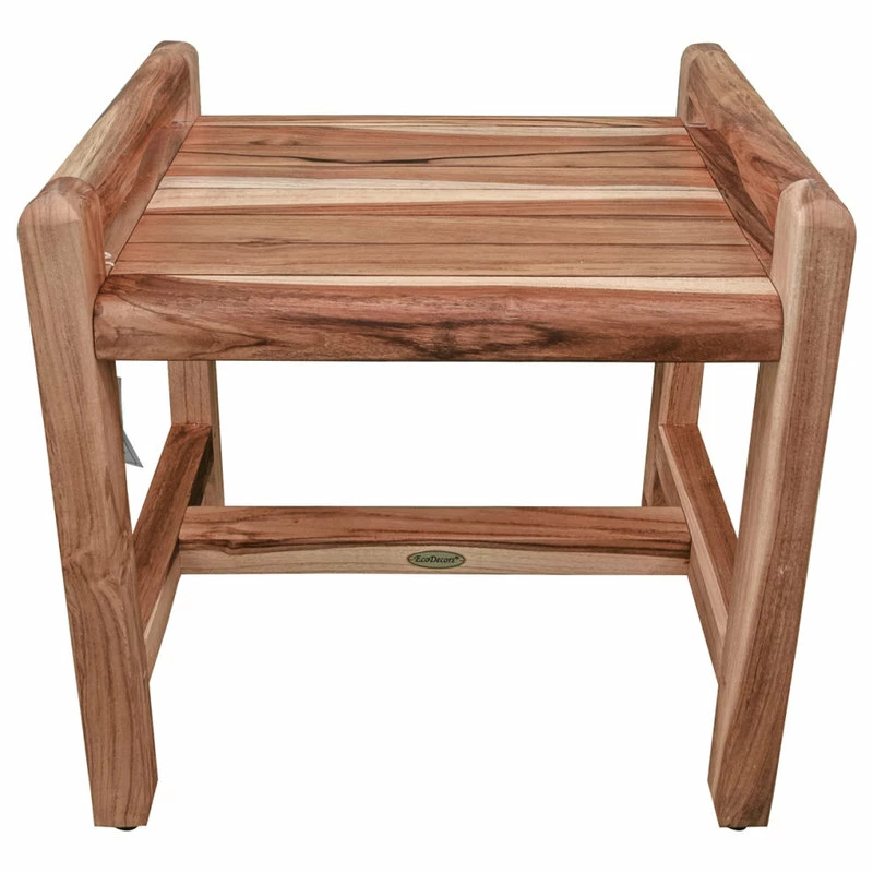 Brand new ⭐ EcoDecors EarthyTeak Classic 18" Shower Bench With LiftAide Arms 🛒 - Image 2