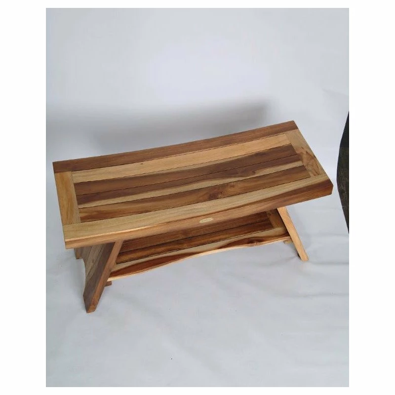 Best Sale π€© EcoDecors EarthyTeak Serenity Style Shower Bench, 35" π - Image 4
