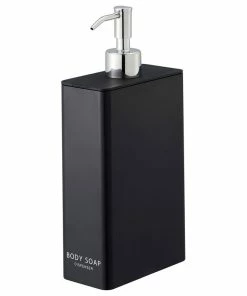 Outlet 🥰 Yamazaki Home Body Soap Dispenser, Plastic, Airtight, Black, Body Soap, Body Soap 🛒