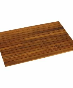 Deals โ๏ธ Cortesi Home Cosi Wood Spa String Mat, Solid Teak Wood And Oiled Finish ๐
