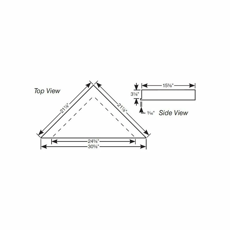 Outlet ✔️ Goof Proof Ready To Tile Shower Corner Seat Shelf Foot Rest Bathroom Bench ⌛ - Image 2
