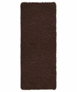 Cheap ✨ Lavish Home Shag Memory Foam Bath Mat, 2' X 5', Chocolate ⭐