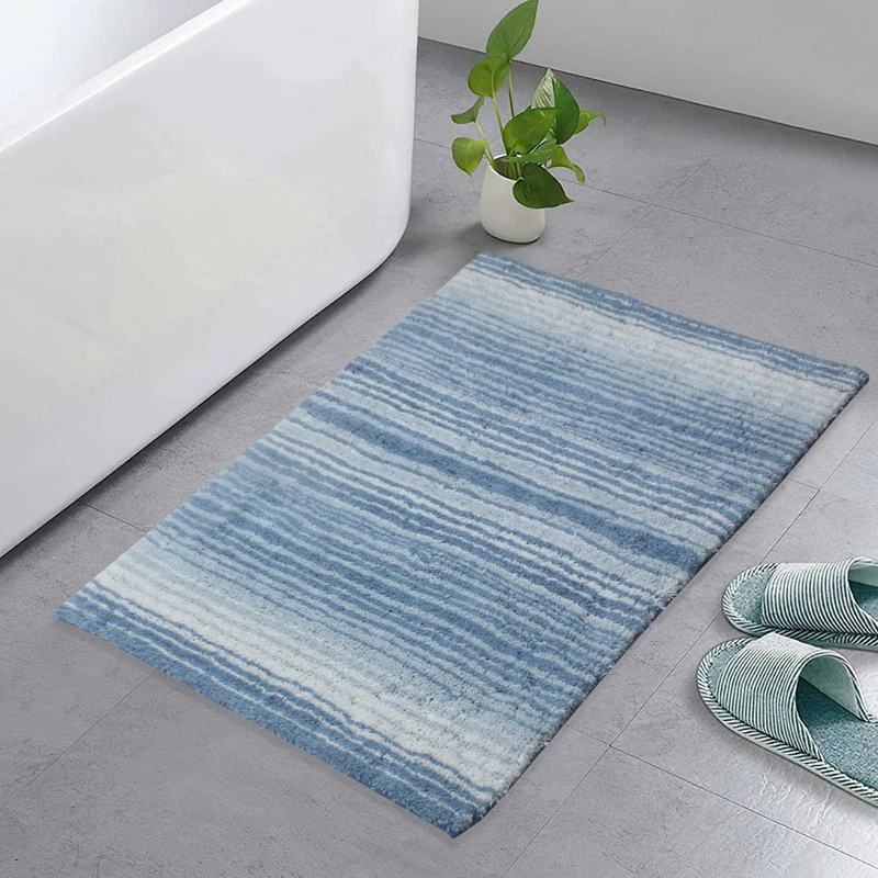 Best Sale 😍 Home Weavers Inc. Gradiation Bath Rug, 24"x40", Blue 😉 - Image 2