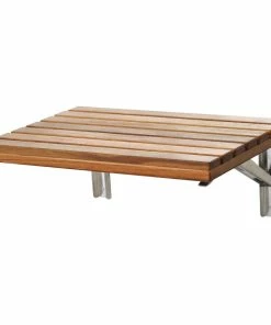 Discount 😉 ANZZI Shoren 24 In. Teak Wall Mounted Folding Shower Seat 👏