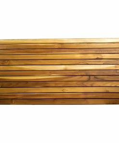 New ❤️ EcoDecors Teak Shower Bath Floor Mat, 40"x20" ✨