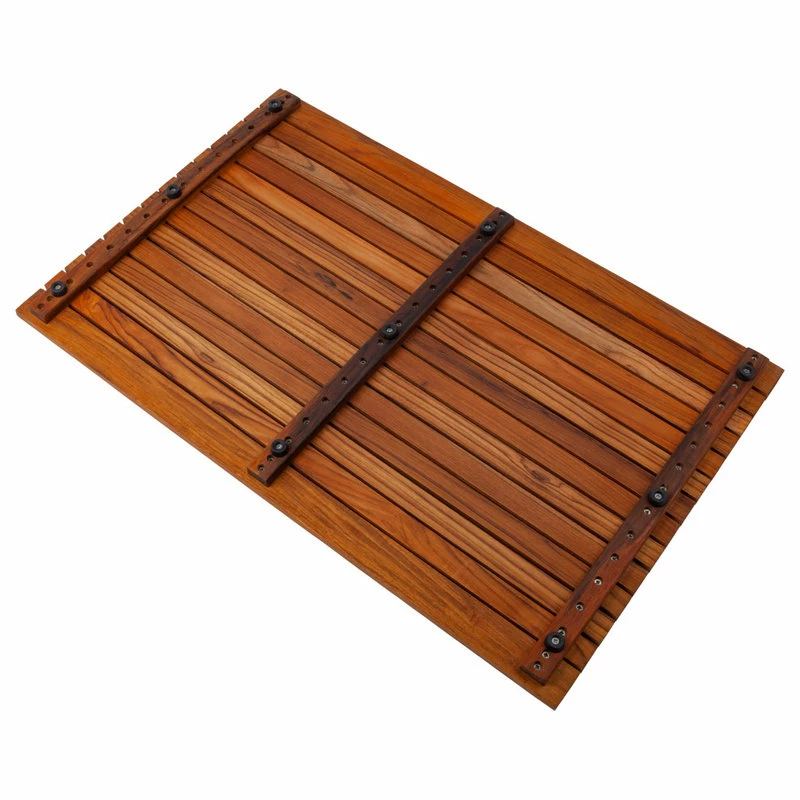Coupon π€© Nordic Style Teak Shower And Bath Mat 31.4"x19.6", Wide End Slat π - Image 3