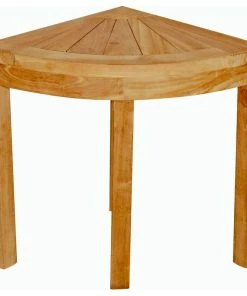New ⭐ Seven Seas Teak Corner Shower Stool 🌟