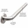 Cheap ✨ CSI Bathware 27 Inch Straight Bar With 1.25" OD, Satin Stainless 🔔