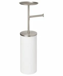 Wholesale 😀 Umbra Portaloo Toilet Paper Stand White/Nickel 😀