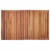 Hot Sale ⌛ Nordic Style Oiled Teak Shower/Bath String Mat 31.4"x19.6" 🥰