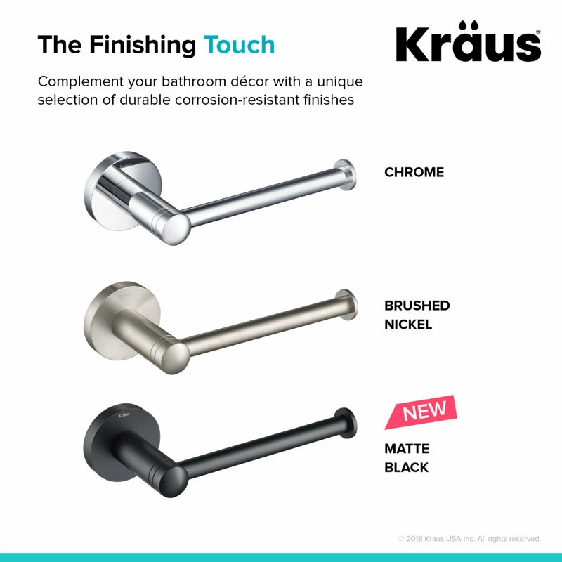 Budget ๐ Kraus USA, Inc. Elie Bathroom Toilet Paper Holder, Brushed Nickel ๐ - Image 6