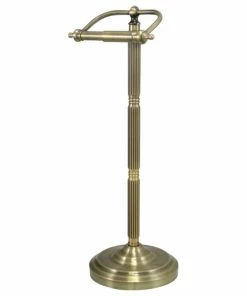 New ✔️ Kingston Brass Freestanding Toilet Paper Holder, Antique Brass 👍