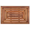 Buy ⭐ Nordic Style Premium Oiled Teak Shower/Bath Mat 31.4"x19.6" 😍
