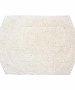 Best Sale 😉 Home Weavers Inc. Waterford Bath Rug, 17"x24", Ivory ✔️