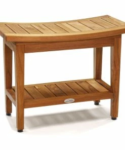 Top 10 😀 AquaTeak Patented 24" Maluku™ Teak Shower Bench With Shelf 🌟