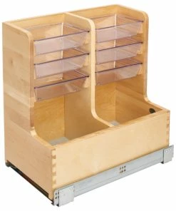 Brand new 🎁 Rev-A-Shelf Wood Vanity Sink Pull Out Organizer With Soft Close, 11.69" ✨