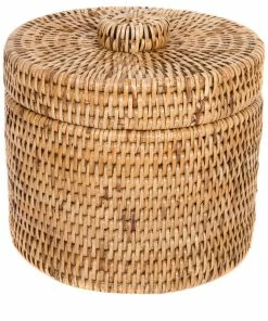Discount โค๏ธ Artifacts Trading Company Artifacts Rattan Round Tissue Roll Box, Honey Brown ๐งจ
