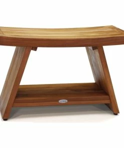 Buy ✨ AquaTeak Patented 30" Asia Teak Shower Bench With Shelf 🤩