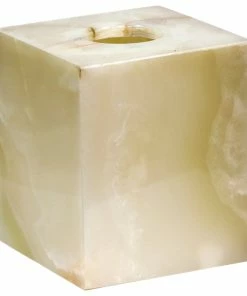 Best Pirce ๐ Bello Treasure Polished Marble Bathroom Tissue Box Cover, Pearl Onyx โค๏ธ