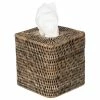 Discount 😍 KOUBOO La Jolla Rattan Square Tissue Box Cover, Black-Wash ❤️