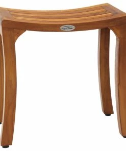 Coupon 💯 AquaTeak Patented 18" Asia Curve Teak Shower Bench 🔔