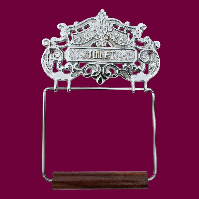 Flash Sale 🌟 Renovators Supply Manufacturing Antique Toilet Paper Holder Chrome Princess Crown Tissue | 😉 - Image 2