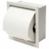 Buy 🎉 Alfi Trade White Matte Stainless Steel Recessed Toilet Paper Holder With Cover 😀