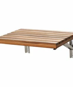 Cheap 💯 Anzzi Goreme 12.6 In. Teak Wall Mounted Shower Seat 🌟