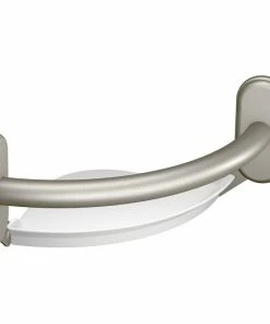 Best deal ❤️ Moen Grab Bar Brushed Nickel 9" Grab Bar With Corner Shelf LR2354DBN 🤩