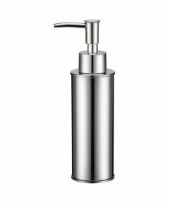 Deals 🎁 Nameeks Round Modern Soap Dispenser, Chrome 😀