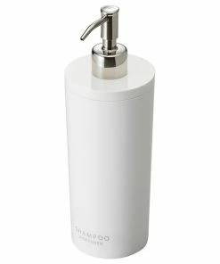 Cheapest 🎁 Yamazaki Home Shampoo Dispenser, Plastic, Airtight, White, Shampoo 🛒
