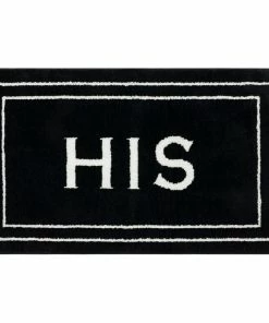 Best reviews of ⭐ Mohawk Home His/Hers Accent Bath Rug, Ebony, 1'8"x2'10", "His" 🌟