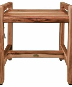 Brand new ⭐ EcoDecors EarthyTeak Classic 18" Shower Bench With LiftAide Arms 🛒