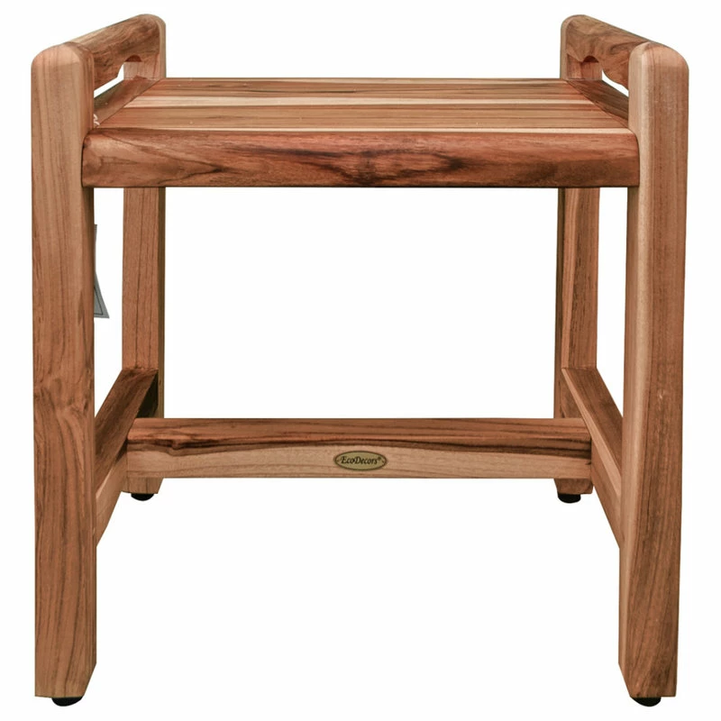 Brand new ⭐ EcoDecors EarthyTeak Classic 18" Shower Bench With LiftAide Arms 🛒
