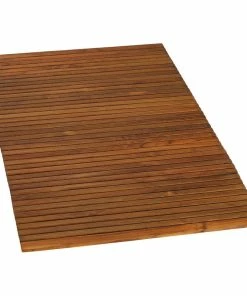 Cheapest ✨ Cortesi Home Oskar String Spa Shower Mat, Solid Teak Wood Oiled Finish ✔️