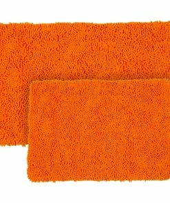 Top 10 🛒 Lavish Home 2 Piece Shag Memory Foam Bath Mat Set, Orange ❤️