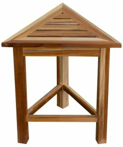 Cheapest ⭐ EcoDecors Earthy Teak FlexiCorner Triangular Modular Stool ⭐