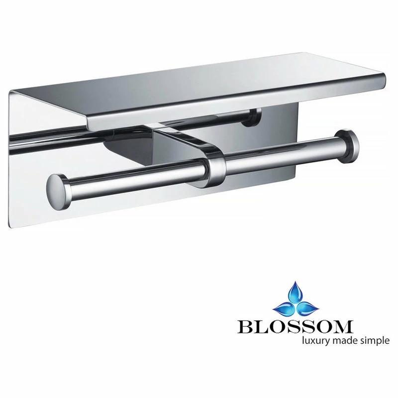 Coupon ⌛ Blossom Kitchen & Bath Supply Blossom Double Toilet Paper Holder, Chrome 🥰 - Image 2