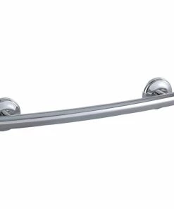 Brand new 🛒 Grabcessories By LiveWell Home Safety Solutions 16" Transitional Curved Grab Bar With Grips And Anchors, Chrome 🔥