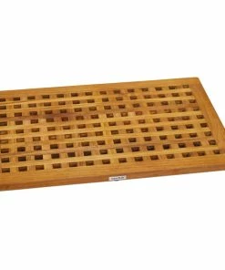 Hot Sale ⭐ AquaTeak The Original Grate™ Teak Bath Shower Mat 👏