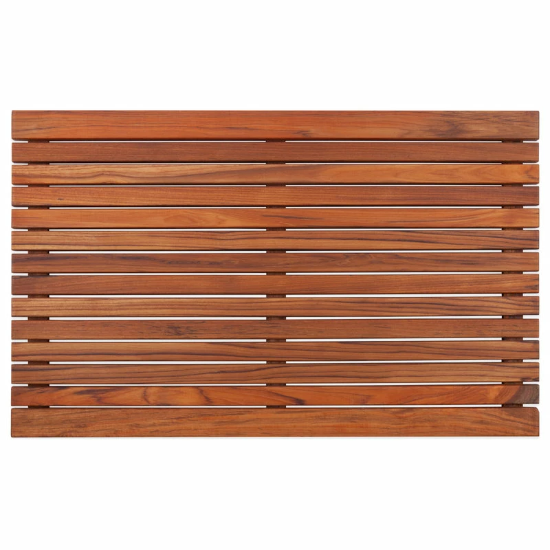 Coupon π€© Nordic Style Teak Shower And Bath Mat 31.4"x19.6", Wide End Slat π