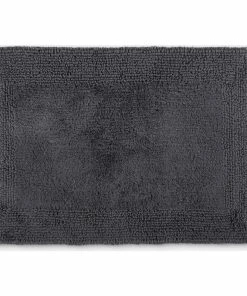 Best deal ⭐ Grund America LLC Grund 100% Organic Cotton Reversible Bath Rug - Puro Collection, Slate Gray, 17" 🔥