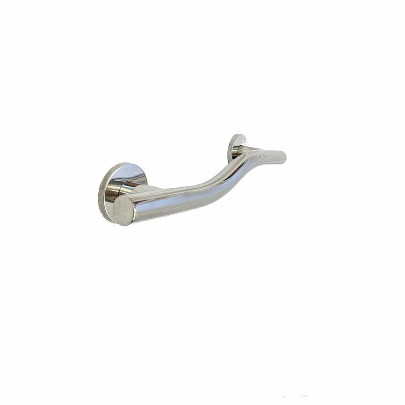 Promo ๐ CSI Bathware 24" Left Hand Waved Shaped Grab Bar, Polished Stainless ๐ฅฐ - Image 2