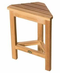 New 🔔 ARB Teak & Specialties BEN544 - ARB Teak Coach Corner Shower Shaving Footrest ⌛