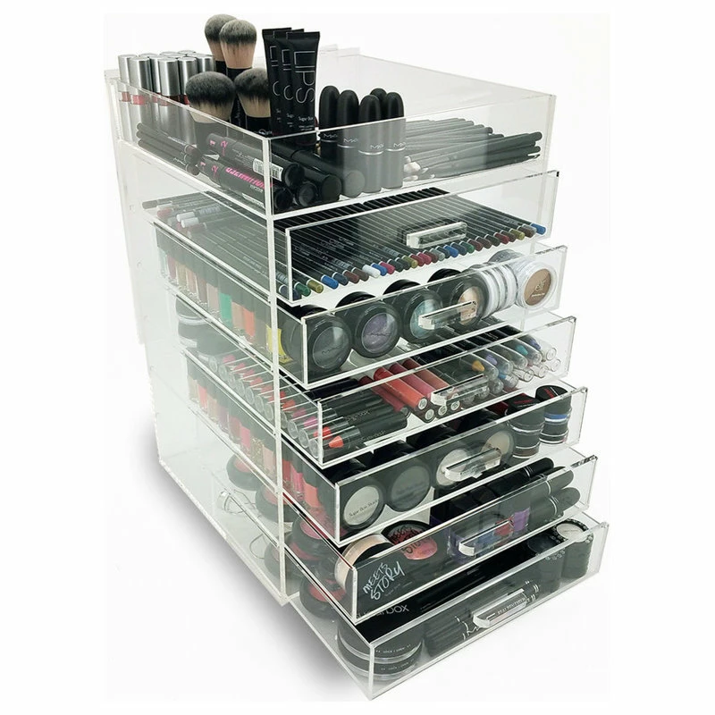Buy ✔️ Vandue Corporation OnDisplay 7 Tier Acrylic Cosmetic/Makeup Organizer - Multi-Tiered Clear Drawer 🎉 - Image 2
