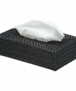 Best reviews of ๐ KOUBOO Rectangular Rattan Tissue Box Cover In Black โจ