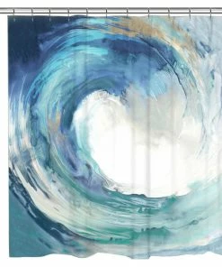 Hot Sale 😉 Laural Home Great Wave Shower Curtain ⌛