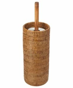 Budget 😉 KOUBOO La Jolla Handwoven Rattan Toilet Roll Stand, 3 Rolls, Honey-Brown 💯