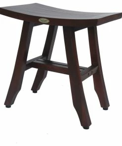 Flash Sale 🤩 DecoTeak Patented Satori Eastern Style Teak Shower Stools, Without Shelf, 18" 💯