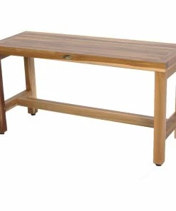 Discount 🎁 EcoDecors EarthyTeak Classic 35" Teak Shower Bench 💯
